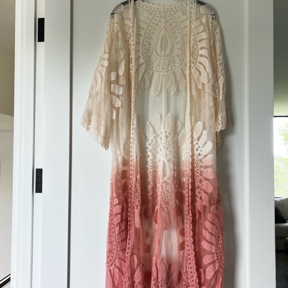 The House of Gentry Bohemian Ombre Lace Kimono